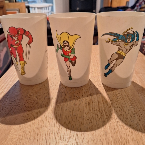Vintage Other - Vintage DC Super Heroes 1966 - 1971 Plastic Pepsi Cups Lot Extremely Rare